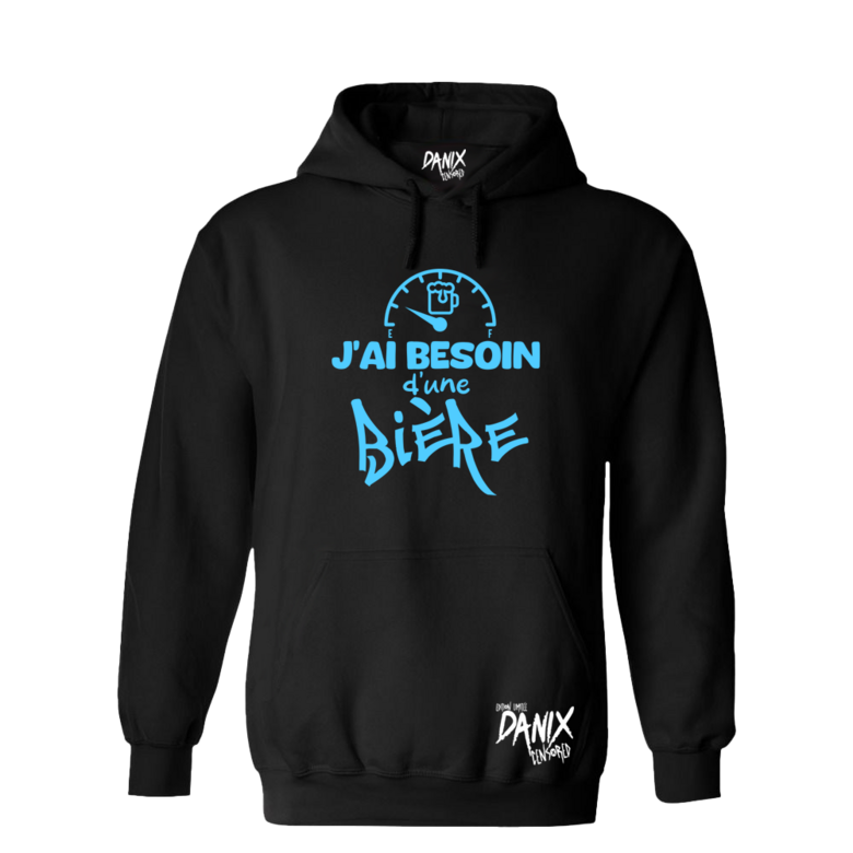 Sweat à capuche J'ai besoin d'une bière